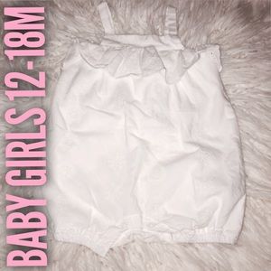 BABY GIRLS 12-18M Sleeveless Eyelet Romper